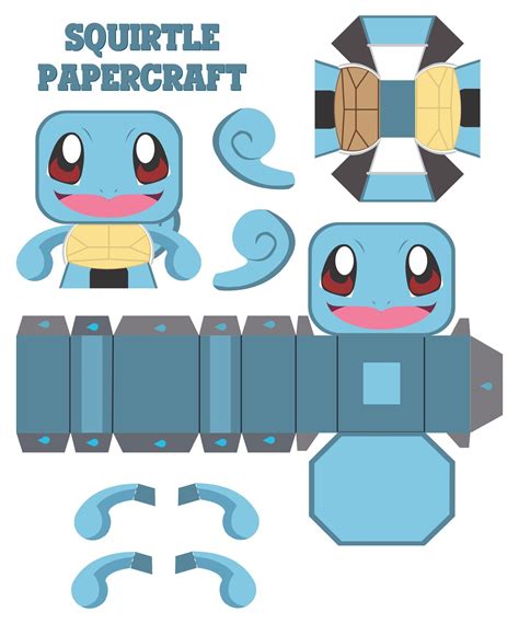 Squirtle Paper Craft