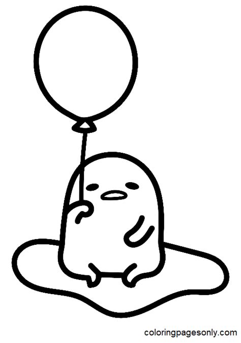 Gudetama Coloring Page