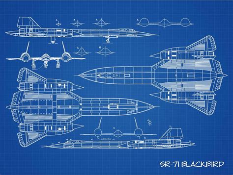 SR-71 Blackbird blueprint