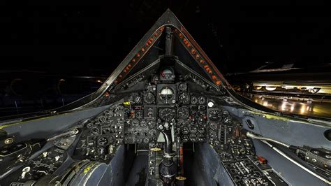 The cockpit of an SR-71 Blackbird