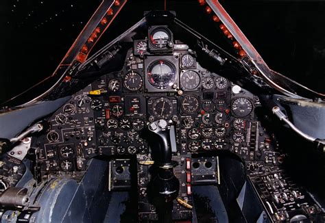 Image of the Lockheed SR-71 Blackbird cockpit