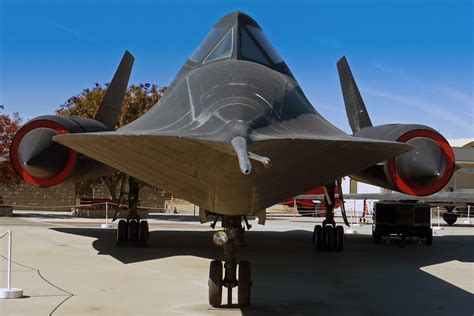 An SR-71 Blackbird on display at the Blackbird Airpark Museum