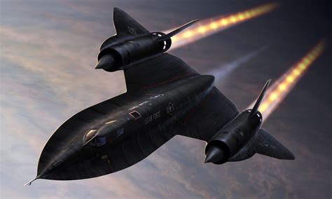 SR-71 Blackbird in flight