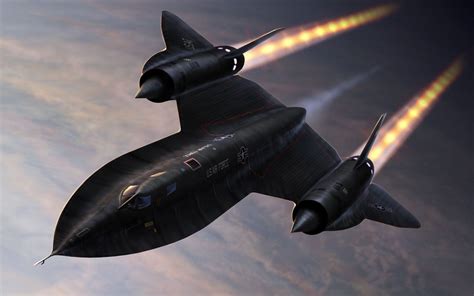 SR-71 Blackbird taking off