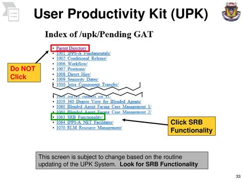 SRB Functionality