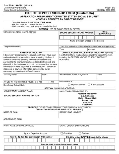 SSA-787 Form Printable Layout