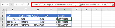 ssn data in excel