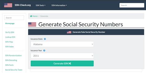 SSN Generation Tools