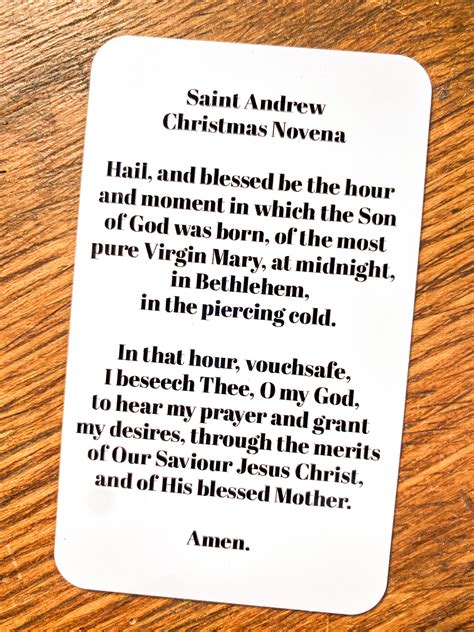 St. Andrew Novena Prayer Booklet Image