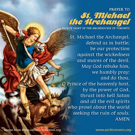 St Michael prayer tattoo design