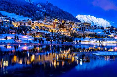 St. Moritz, Switzerland during Christmas