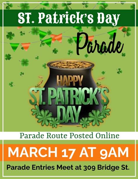 St. Patrick's Day Parade Flyer