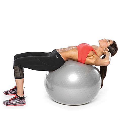 Stability Ball Crunches Exercise