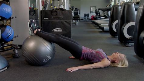 Stability Ball Draw-Ins Exercise