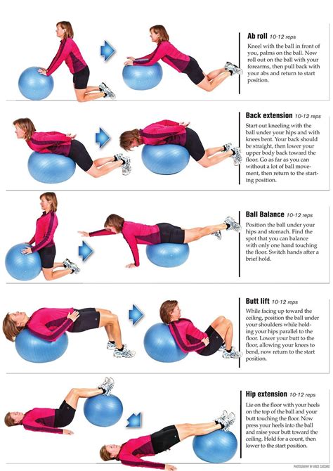 Stability Ball Exercises for Lower Back