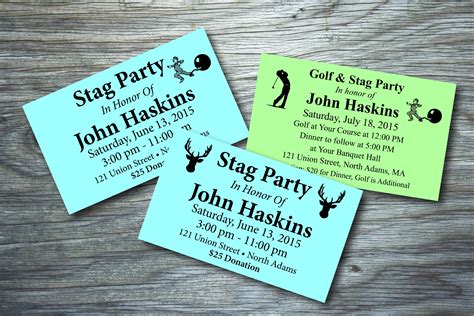 Stag Party Ticket Template Designs