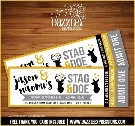 Stag Party Ticket Template Examples