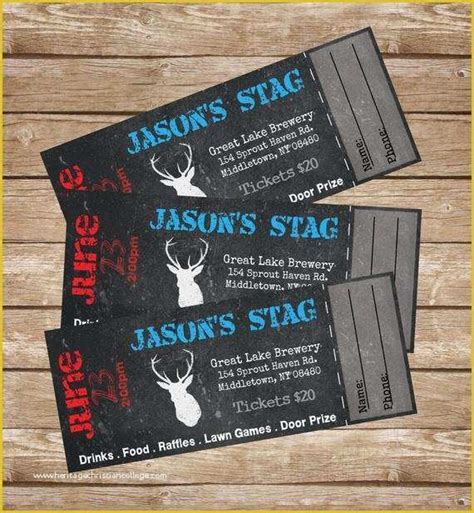 Stag Party Ticket Templates Made Easy