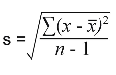 Standard Deviation Formula