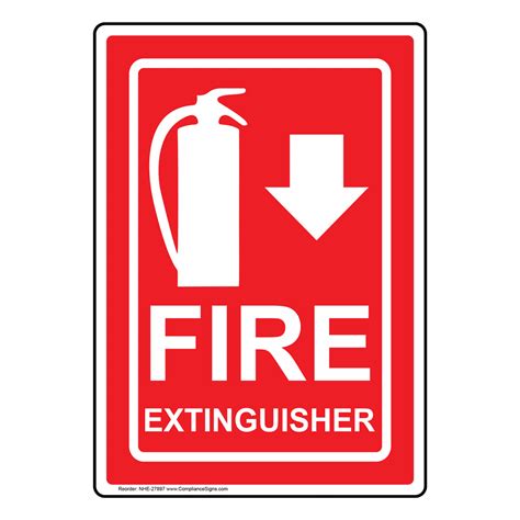 Standard Fire Extinguisher Sign