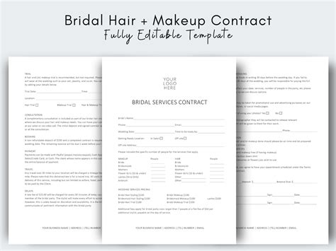 Standard hair and makeup contract template 6