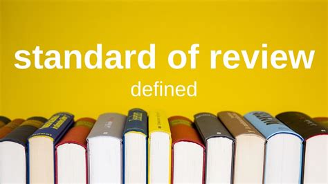 Standard of Review in Appeals