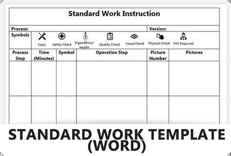 Standard Work Template