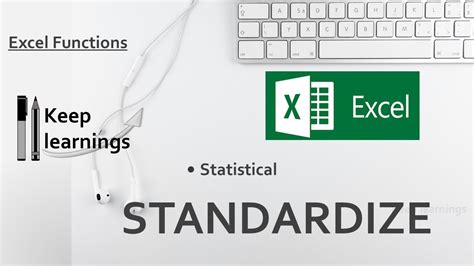 Standardize Function in Excel