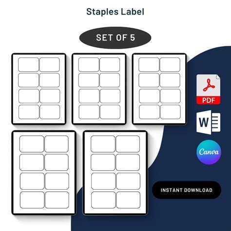 Staples Labels Template Illustrator