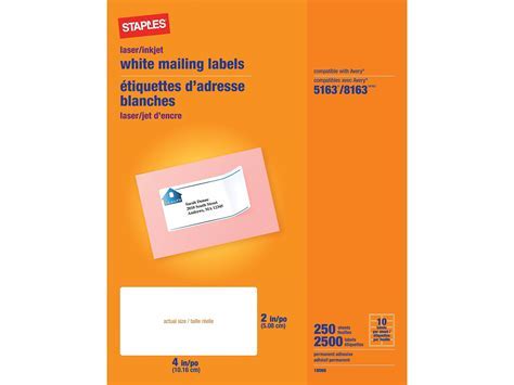 Designing a Staples shipping label template