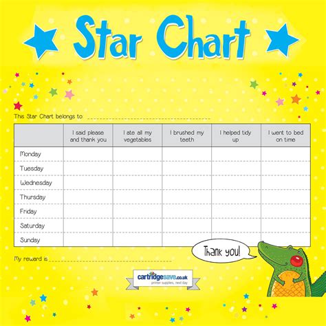 Star chart for kids