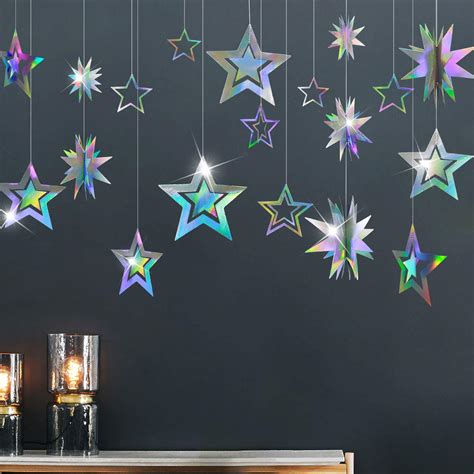 3D Paper Star Decoration Ideas