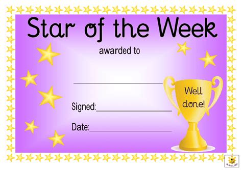 Star of the Week Template