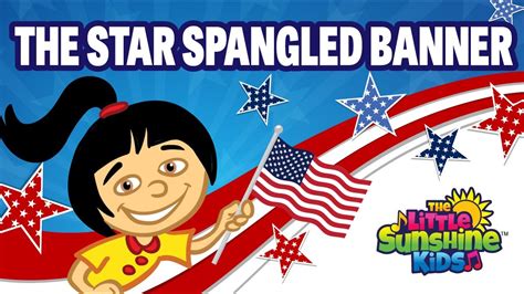 Star Spangled Banner worksheet for kids