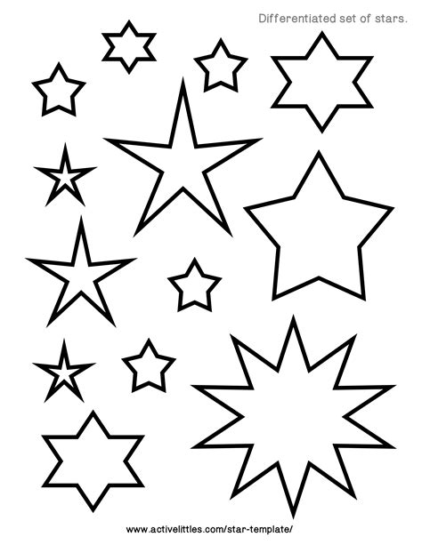 Star Stencil Templates