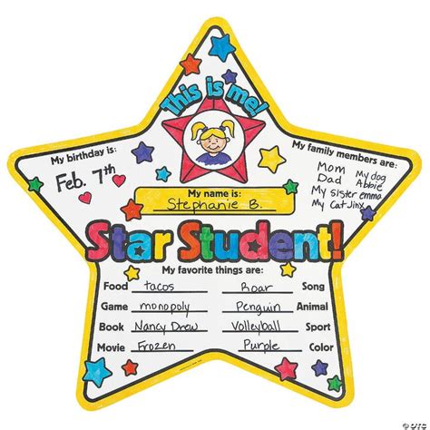 Star Student Template