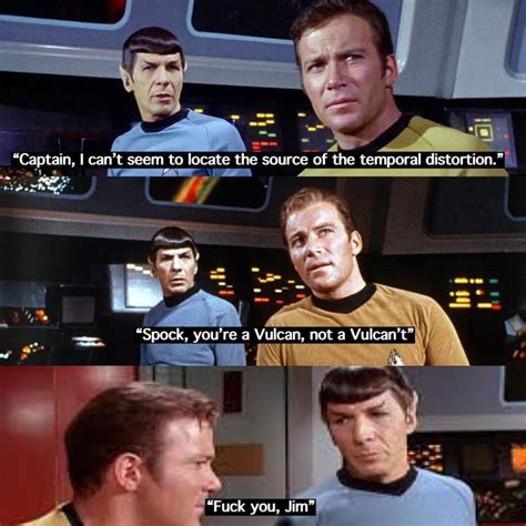 Image of a Star Trek meme template with humorous captions