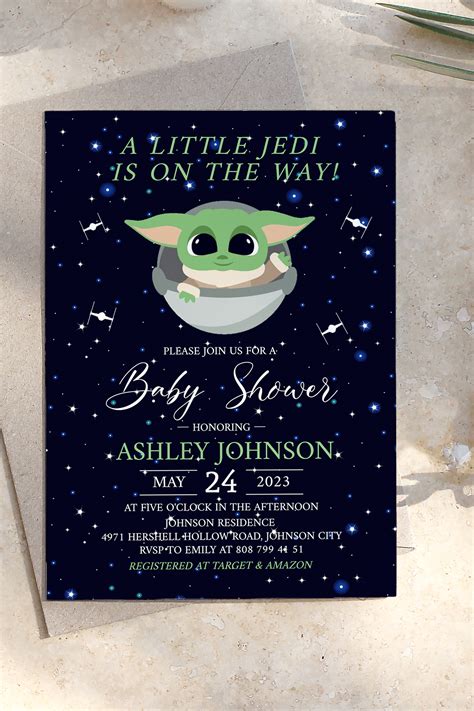 Star Wars Baby Shower Invitation Template