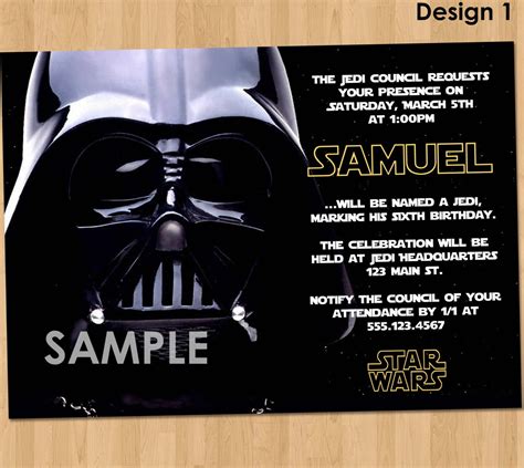 Star Wars Party Invitation Template