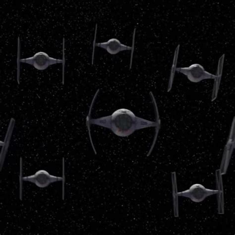 Star Wars ship fighters in formation