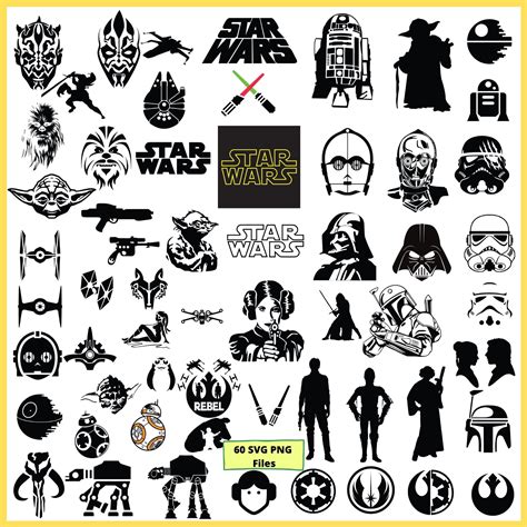 Star Wars Silhouette Templates