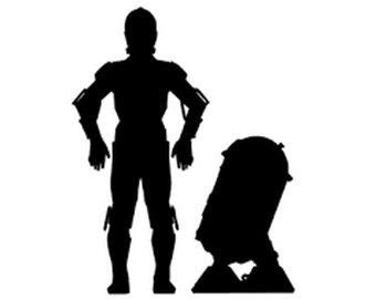 C-3PO Silhouette Template