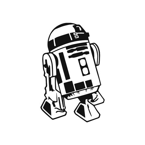 R2-D2 Silhouette Template