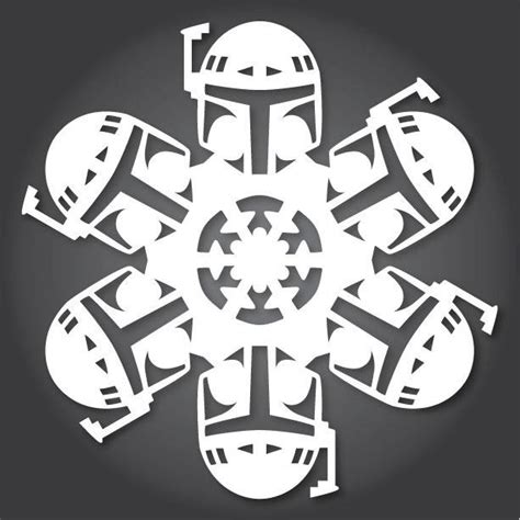 Star Wars snowflake template