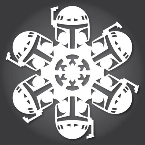 Death Star Snowflake Template