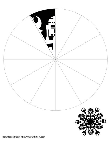 R2-D2 Snowflake Template