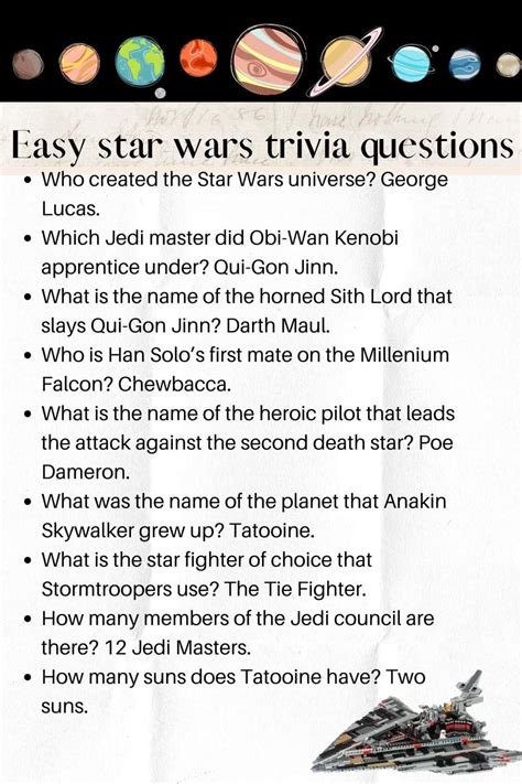 Star Wars Trivia Questions and Answers