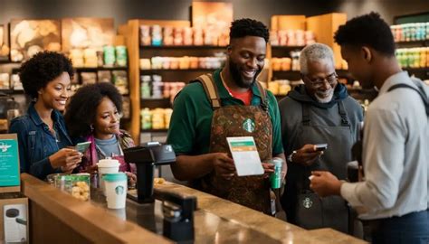 Starbucks coffee cup with a food stamp logo