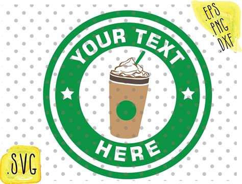 Starbucks SVG Template 7