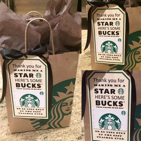 Starbucks Teacher Gift Ideas Template 9